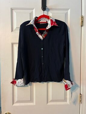 Alfred Dunner Black Garment with Beige Accent